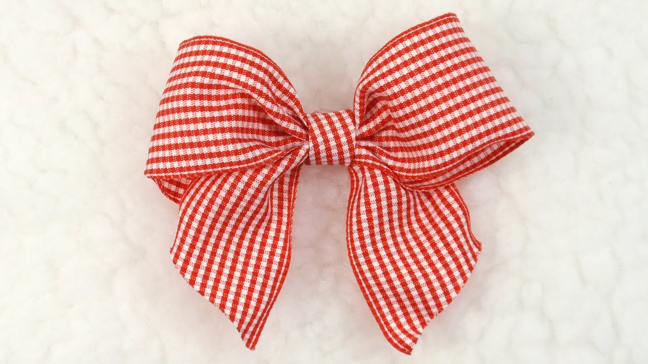 Best ideas about DIY Ribbon Bow
. Save or Pin DIY Gingham Bow Tutorial DIY Ribbon Bow 6 Now.