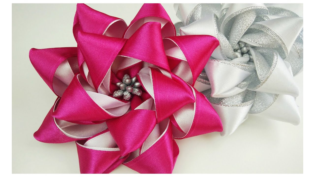 Best ideas about DIY Ribbon Flower
. Save or Pin DIY Ribbon flower Now.