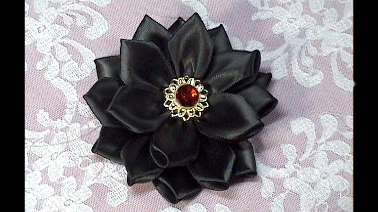 Best ideas about DIY Ribbon Flower
. Save or Pin DIY How To Make Kanzashi Flower How to do Tutorial DIY Now.