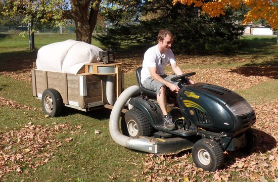 Best ideas about DIY Riding Mower Bagger
. Save or Pin Leaf Vacuum trailer Now.