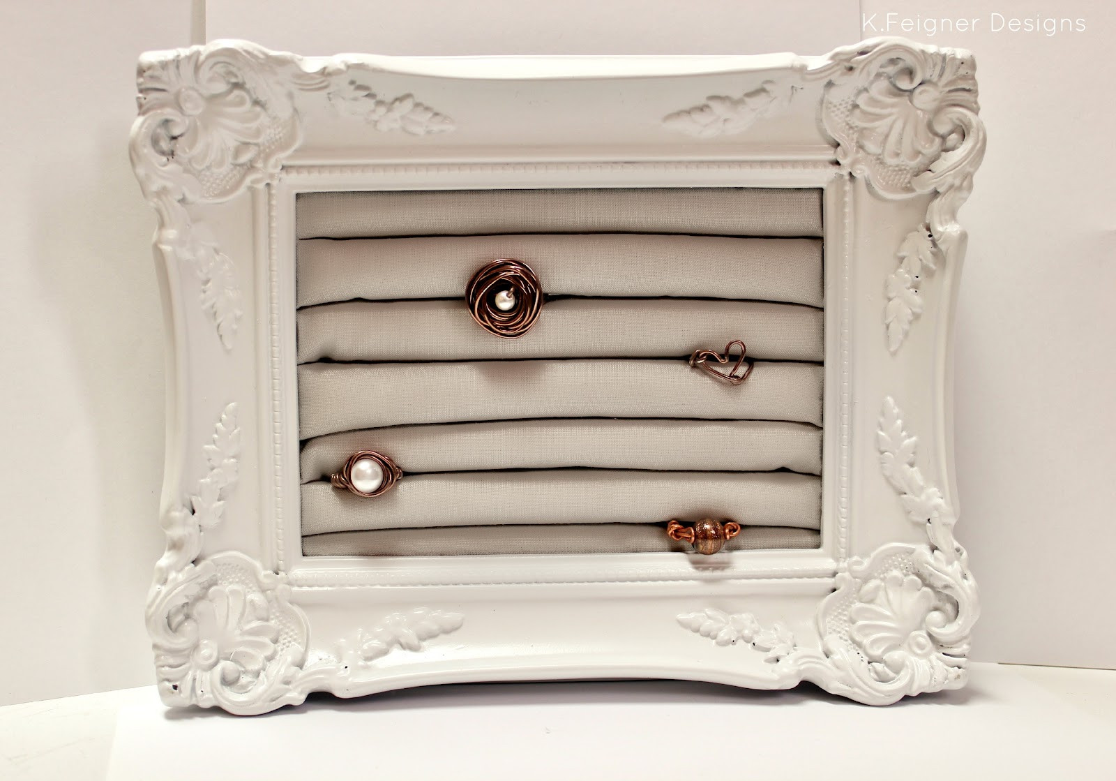 Best ideas about DIY Ring Holder
. Save or Pin The Crafty Housewife DIY Frame Ring Display Holder Now.