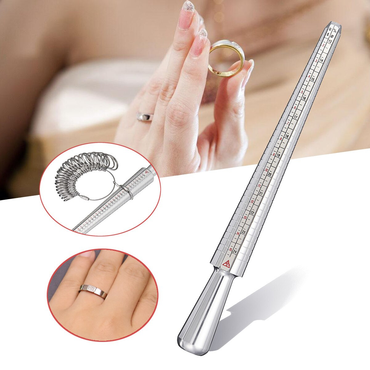 Best ideas about DIY Ring Sizer
. Save or Pin DIY Zinc Alloy Ring Sizer Gauge Mandrel Finger Sizing Now.