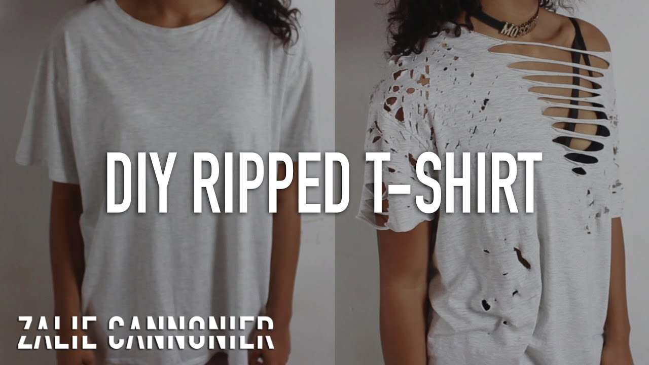 Best ideas about DIY Ripped Shirt
. Save or Pin HOW TO DIY Ripped T Shirt Now.