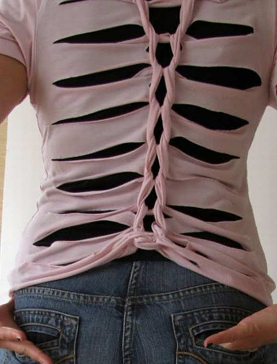 Best ideas about DIY Ripped Shirt
. Save or Pin Stylish DIY T Shirt and Crop Top Ideas and Tutorials for Now.