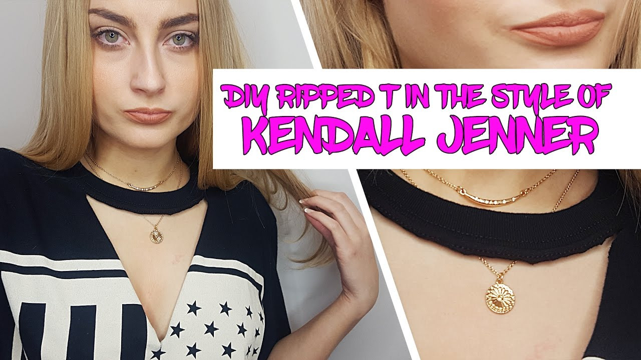 Best ideas about DIY Ripped Shirt
. Save or Pin How to Create a DIY Ripped T Shirt in the style of Kendall Now.