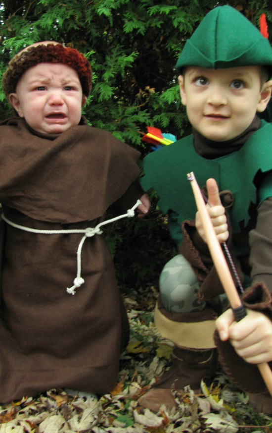Best ideas about DIY Robin Hood Costume
. Save or Pin DIY Handmade kids Robin Hood and Friar Tuck Halloween costumes Now.