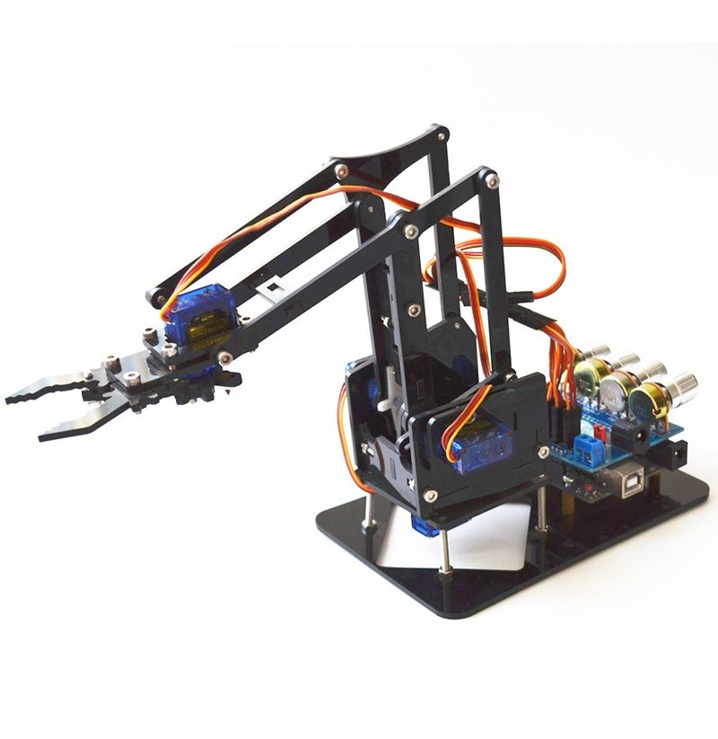 Best ideas about DIY Robot Arms
. Save or Pin DIY 4DOF Robot Arm 4 Axis Acrylic Rotating Mechanical Now.