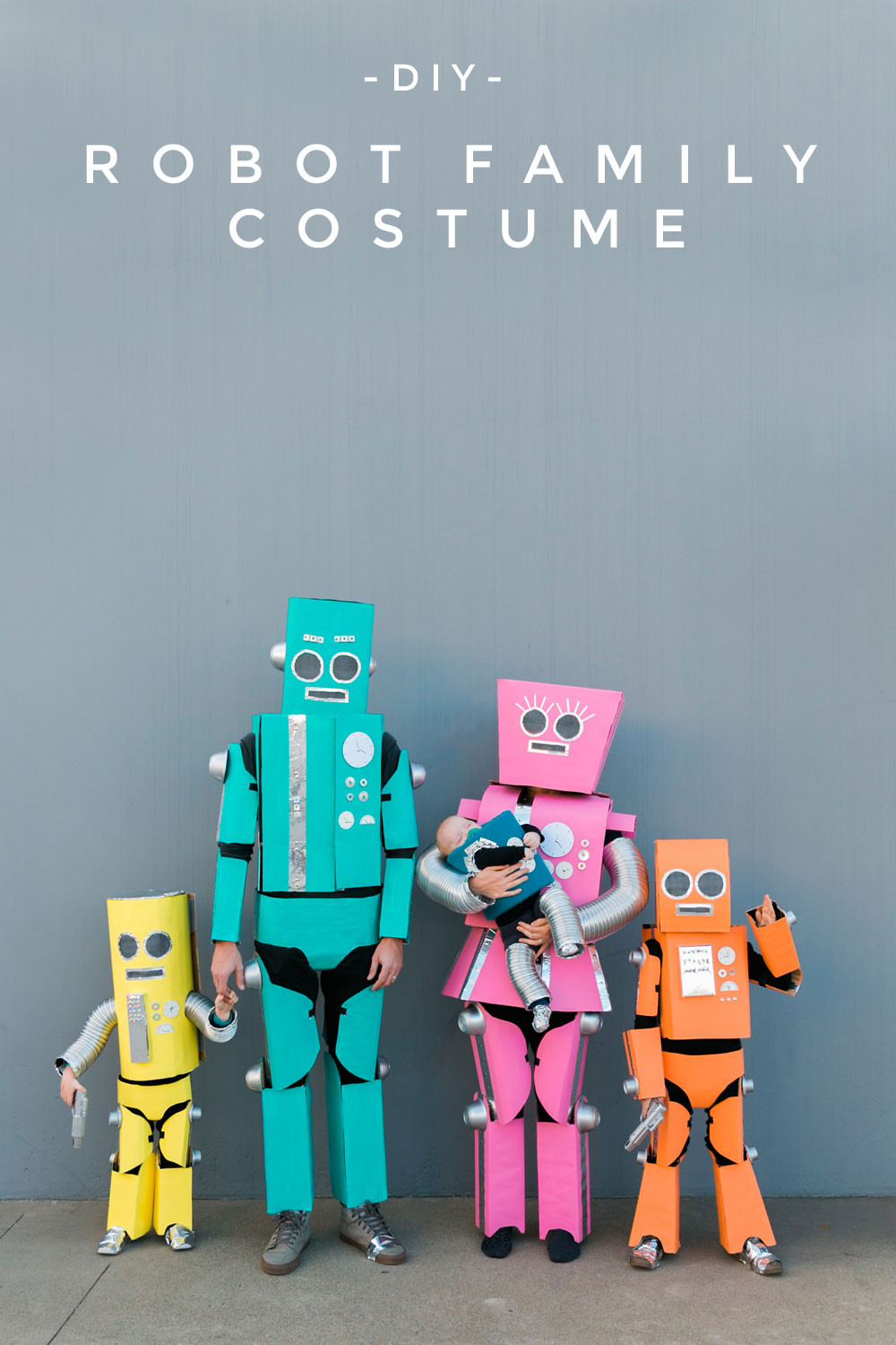 Best ideas about DIY Robot Costumes
. Save or Pin DIY ROBOT FAMILY COSTUME Tell Love and Party Now.