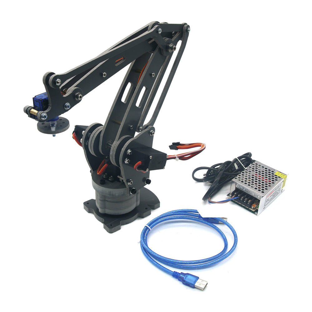 Best ideas about DIY Robotic Arm
. Save or Pin Arduino Robotics DIY 4 Axis Servo Control Palletizing Now.