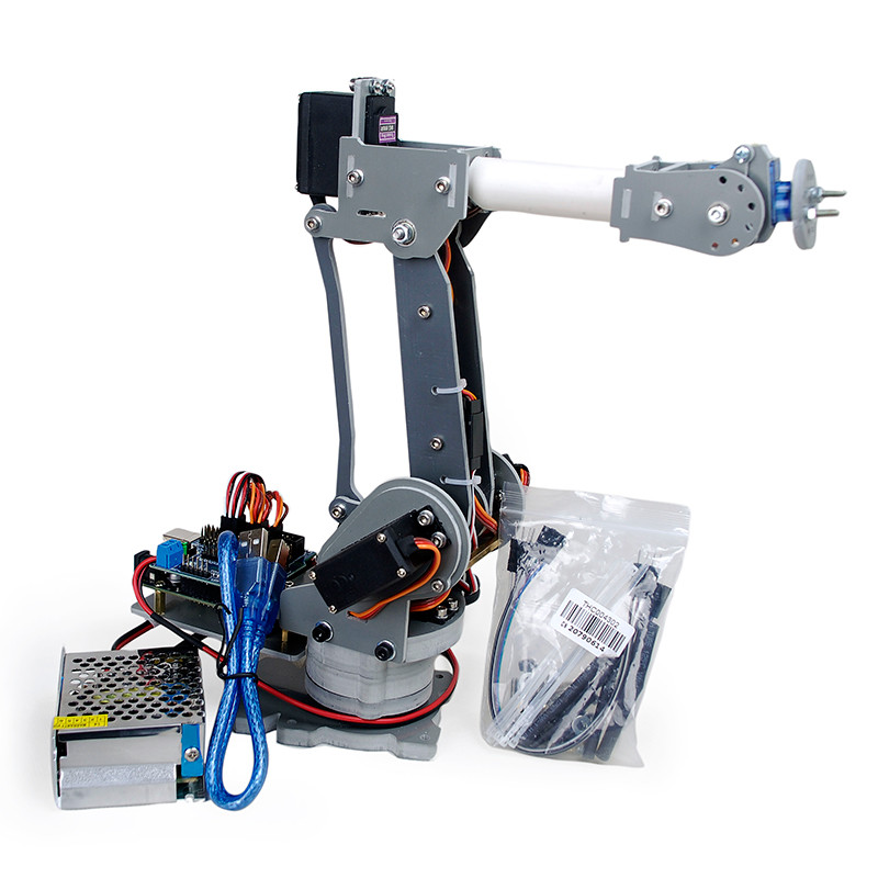 Best ideas about DIY Robotic Arm
. Save or Pin DIY 6DOF Robot Arm 4 Axis Rotating Mechanical Robotic Arm Now.