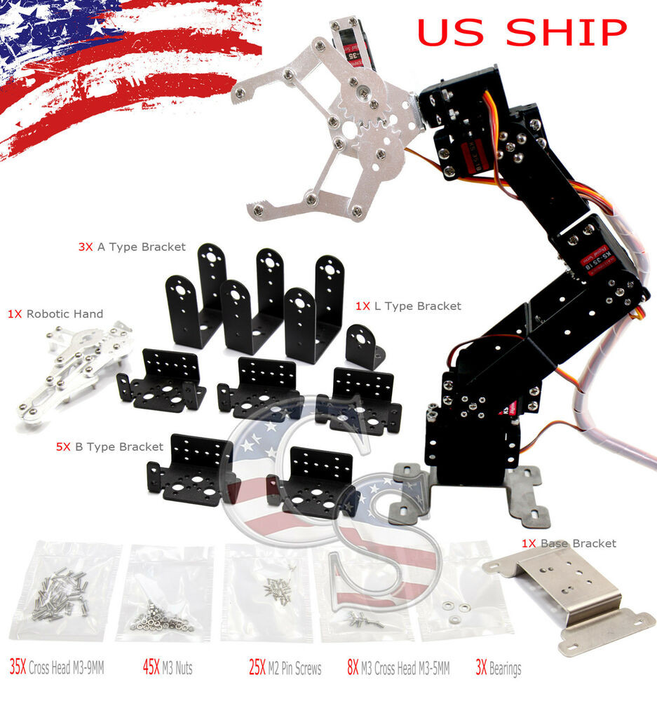 Best ideas about DIY Robotic Kits
. Save or Pin R4 6 Axis DIY Kit Mechanical Robotic Arm Clamp Claw Hand Now.