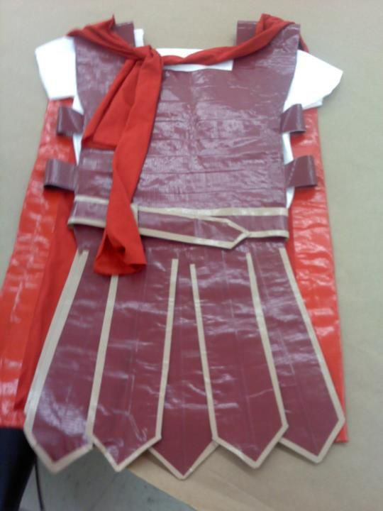 Best ideas about DIY Roman Costume
. Save or Pin gladiator costume I made from duct tape and t shirts Now.