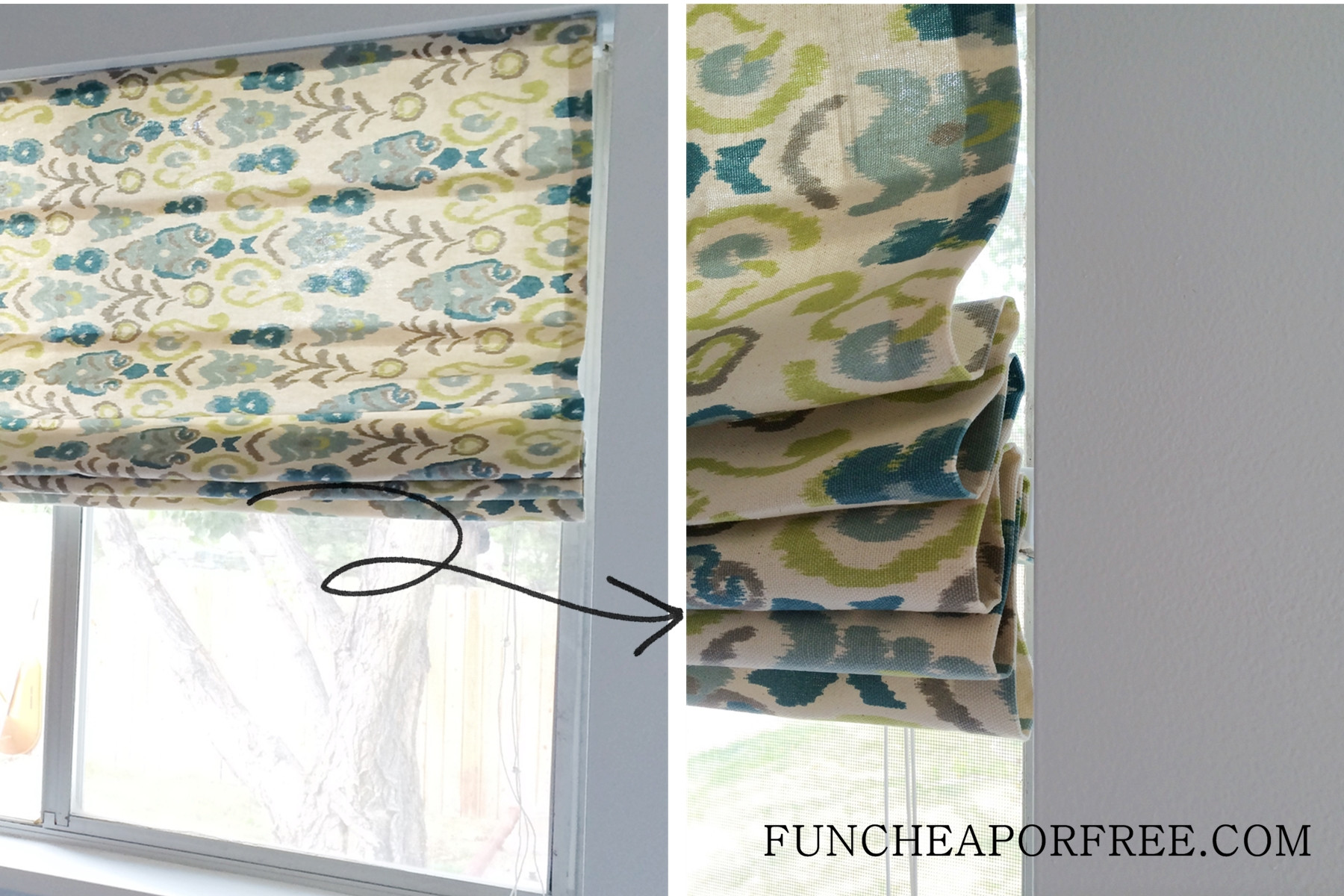 Best ideas about DIY Roman Shades
. Save or Pin Easy DIY No Sew Roman Shades Fun Cheap or Free Now.