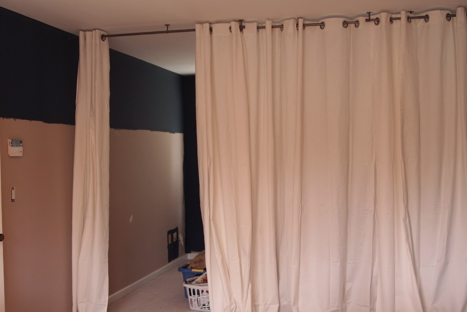 Best ideas about DIY Room Divider Curtain
. Save or Pin Room Divider Curtain Track Diy Now.