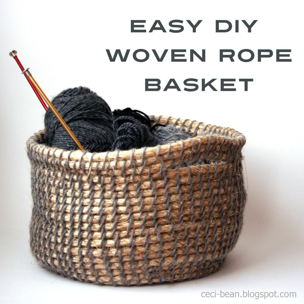 Best ideas about DIY Rope Basket
. Save or Pin CeciBean DIY Woven Rope Basket Now.