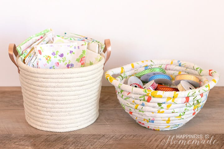 Best ideas about DIY Rope Basket
. Save or Pin DIY No Sew Rope Baskets Happiness is Homemade Now.