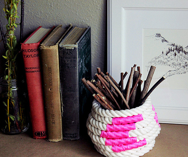 Best ideas about DIY Rope Basket
. Save or Pin DIY Chic How to Make a Coiled Rope Basket Now.