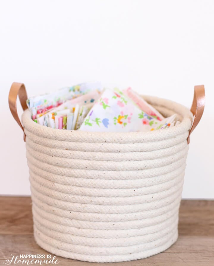 Best ideas about DIY Rope Basket
. Save or Pin DIY No Sew Rope Baskets Happiness is Homemade Now.