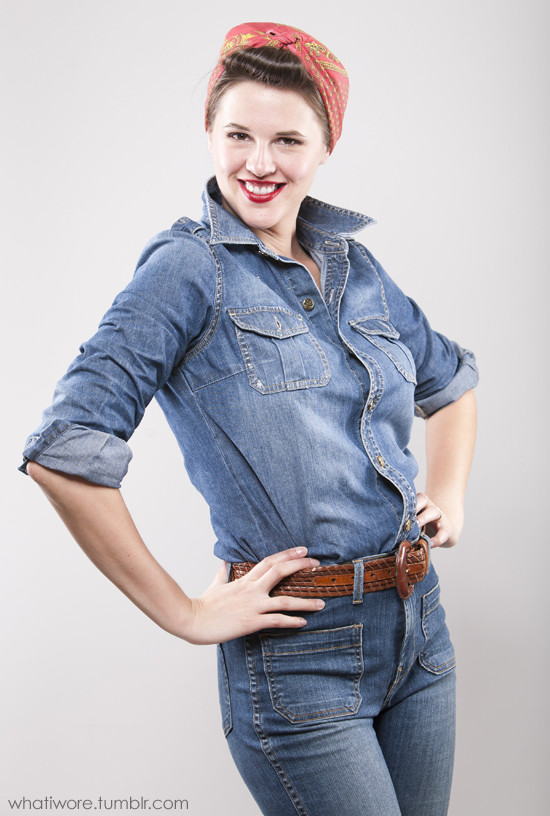 Best ideas about DIY Rosie The Riveter Costumes
. Save or Pin Homemade Halloween Rosie the Riveter on What I Wore Now.