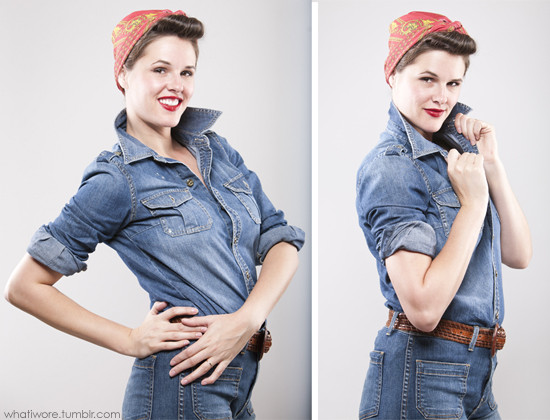 Best ideas about DIY Rosie The Riveter Costumes
. Save or Pin Homemade Halloween Rosie the Riveter on What I Wore Now.