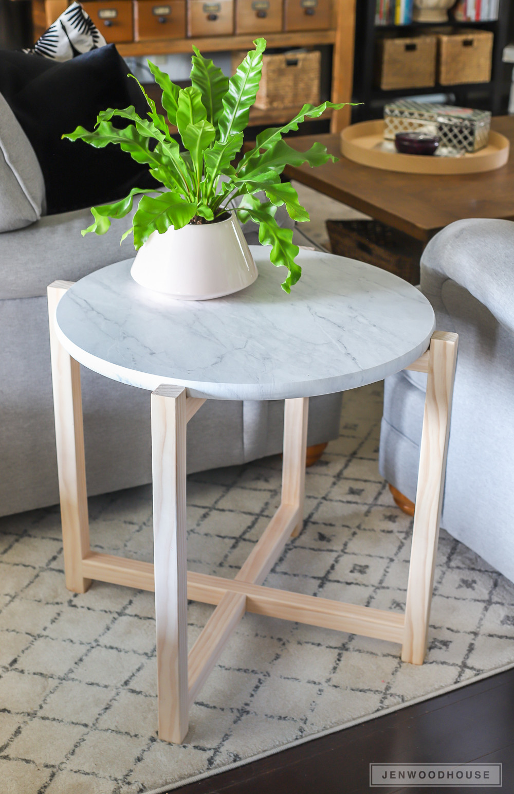Best ideas about DIY Round End Table
. Save or Pin How To Build A Round Faux Marble Side Table Now.