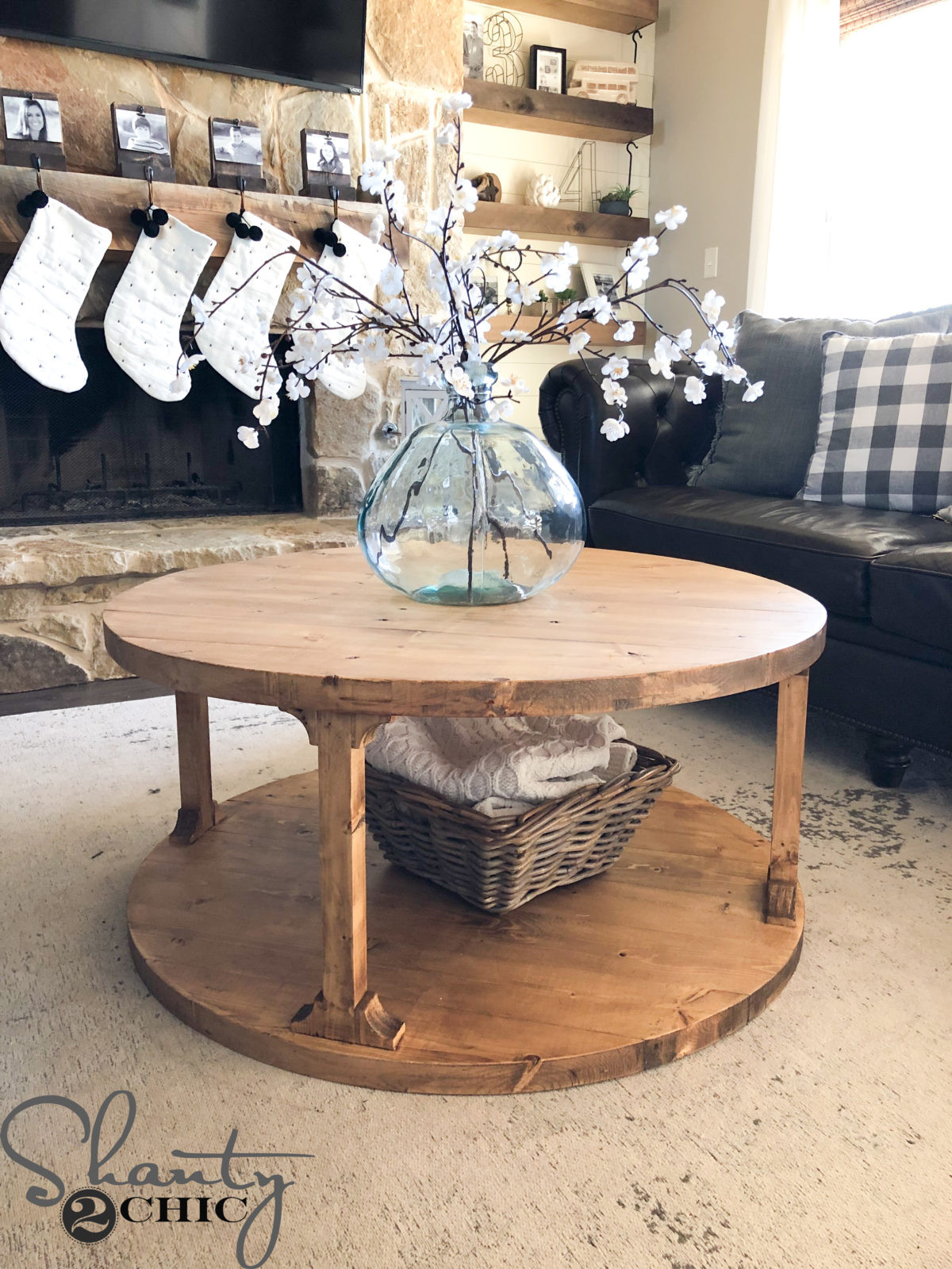 Best ideas about DIY Round End Table
. Save or Pin DIY Round Coffee Table Shanty 2 Chic Now.