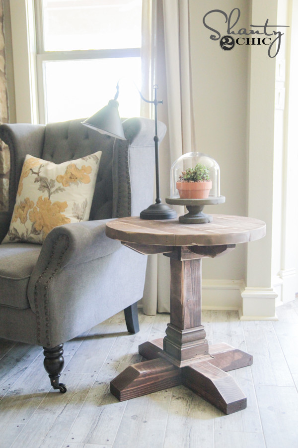 Best ideas about DIY Round End Table
. Save or Pin DIY Round Side Table Shanty 2 Chic Now.