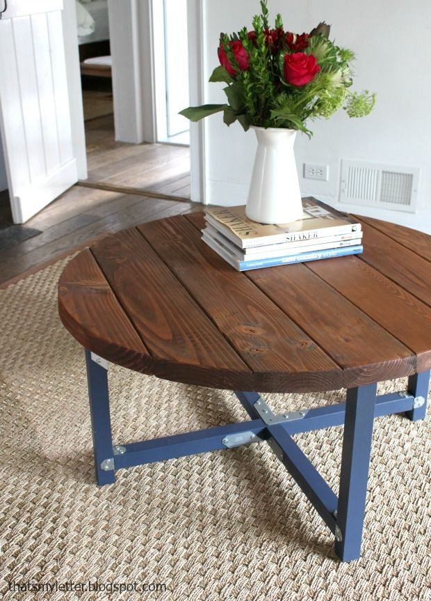 Best ideas about DIY Round End Table
. Save or Pin 2x2 Projects Round Coffee Table That s My Letter Now.