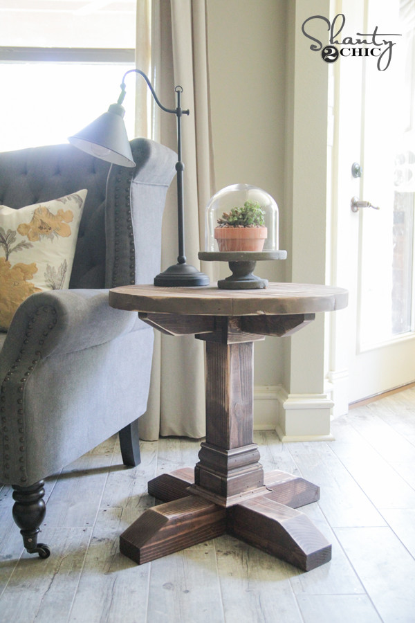 Best ideas about DIY Round Table
. Save or Pin DIY Round Side Table Shanty 2 Chic Now.