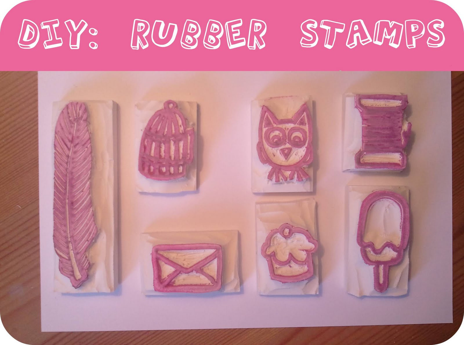 Best ideas about DIY Rubber Stamp
. Save or Pin DIY Rubber stamps and giveaway reminder Luloveshandmade Now.