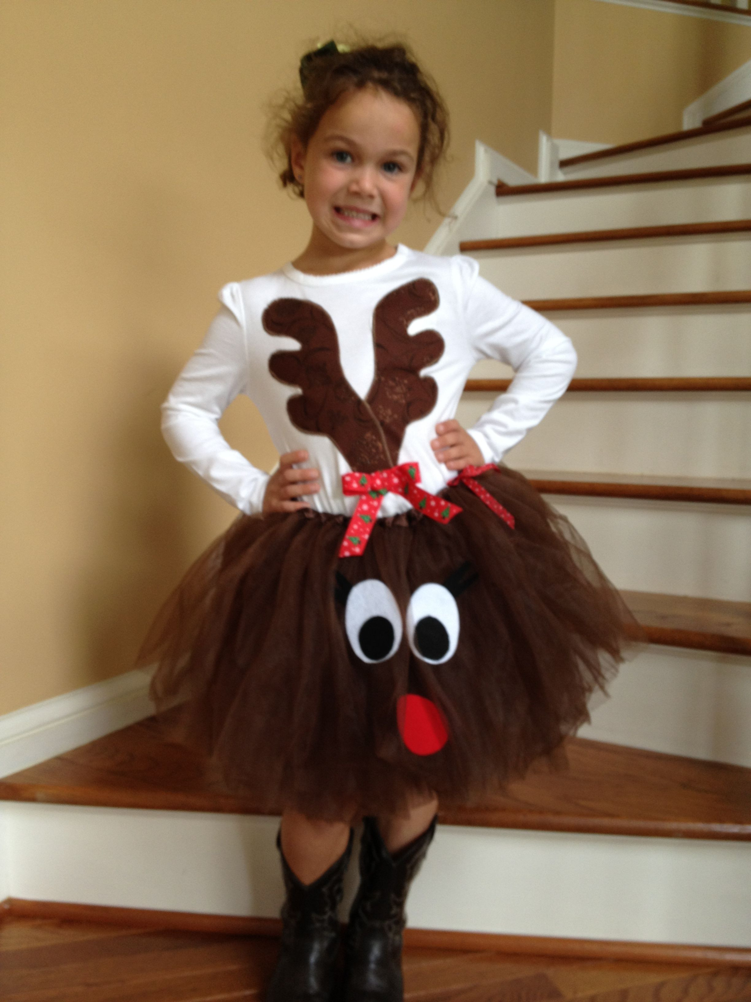 Best ideas about DIY Rudolph Costume
. Save or Pin Reindeer tutu set $35 Sassy tails Pinterest Now.