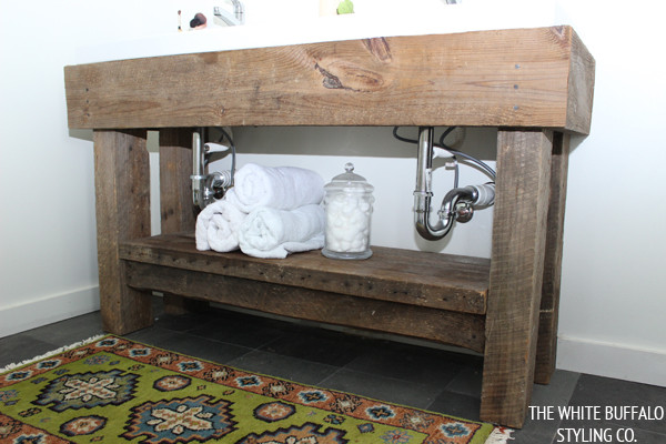 Best ideas about DIY Rustic Bathroom Vanity
. Save or Pin Rustic Eclectic Master Bathroom thewhitebuffalostylingco Now.