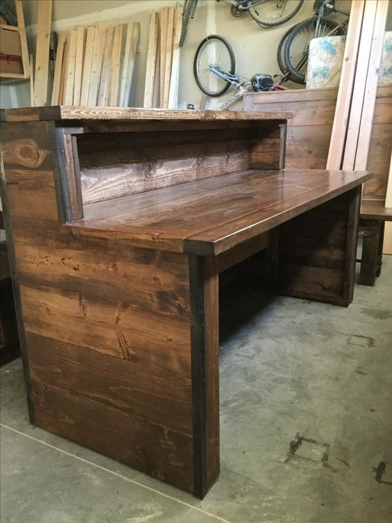 Best ideas about DIY Rustic Desk
. Save or Pin Reception desks Rustic industrial and Industrial on Pinterest Now.