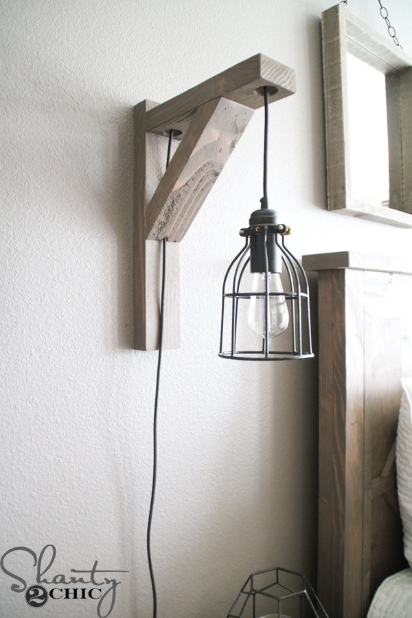 Best ideas about DIY Rustic Lighting
. Save or Pin DIY Corbel Sconce Light for $25 Shanty 2 Chic Now.