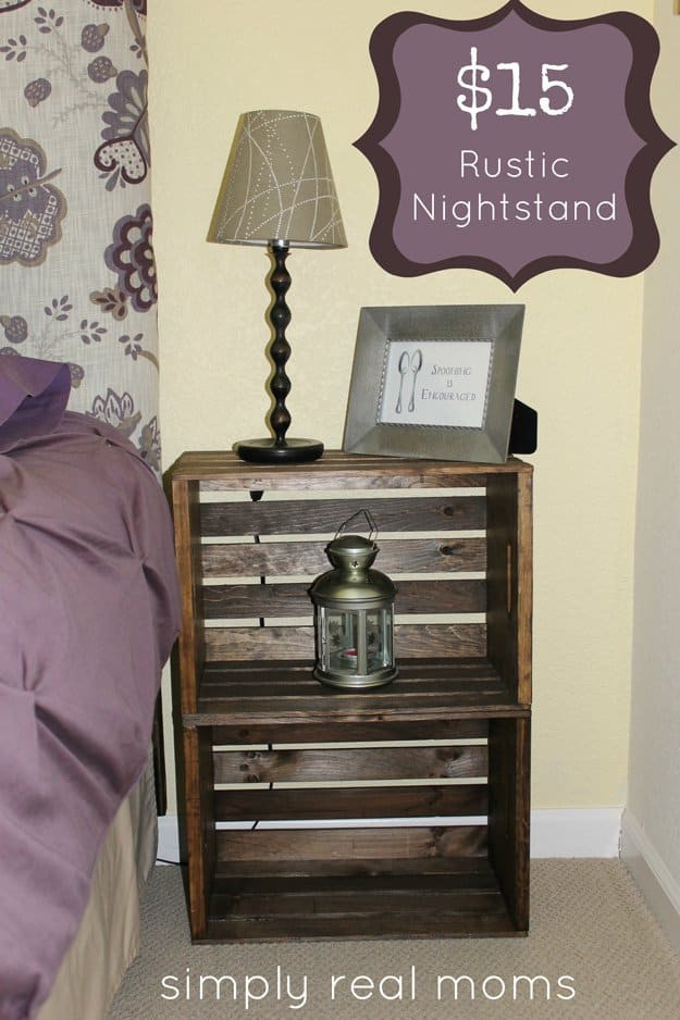 Best ideas about DIY Rustic Nightstand
. Save or Pin 33 Simply Brilliant Cheap DIY Nightstand Ideas Now.