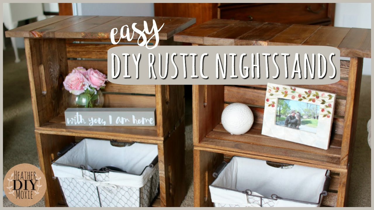 Best ideas about DIY Rustic Nightstand
. Save or Pin DIY Bedroom Furniture⎪Rustic Nightstands Now.