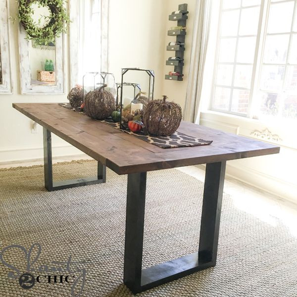 Best ideas about DIY Rustic Tables
. Save or Pin DIY Rustic Modern Dining Table Pallets Galore Now.