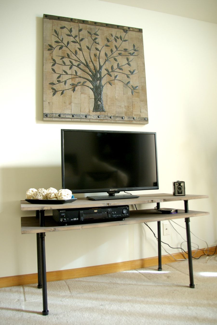 Best ideas about DIY Rustic Tv Stand
. Save or Pin DIY TV Stand A Blend Industrial Rustic And Modern Now.