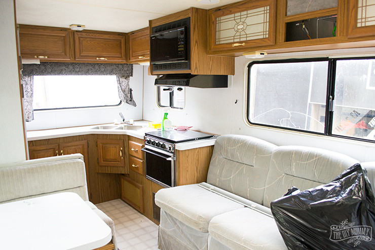 Best ideas about DIY Rv Cabinets
. Save or Pin Our DIY Camper Kitchen Makeover – Painting Oak Cabinets Now.