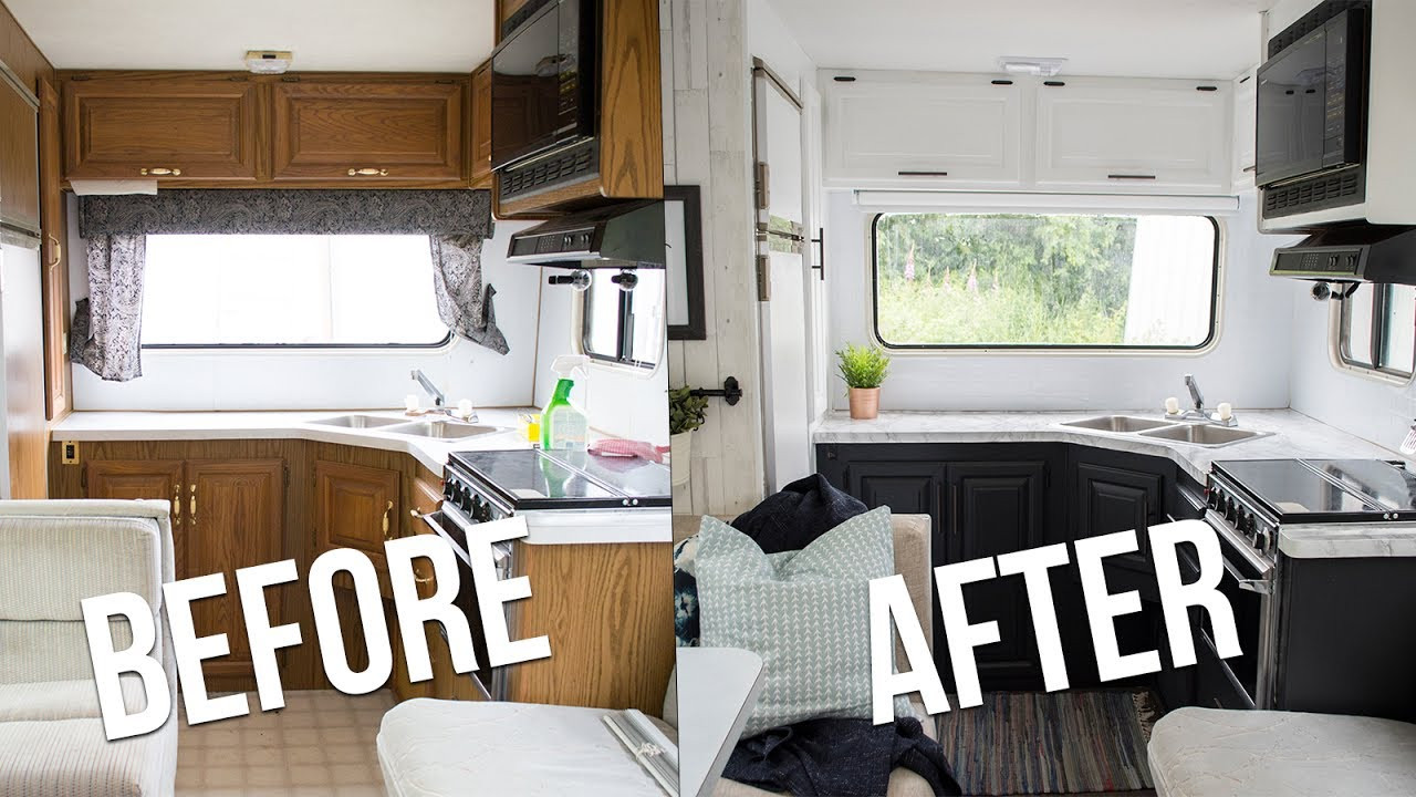 Best ideas about DIY Rv Cabinets
. Save or Pin OUR DIY CAMPER KITCHEN REVEAL Now.