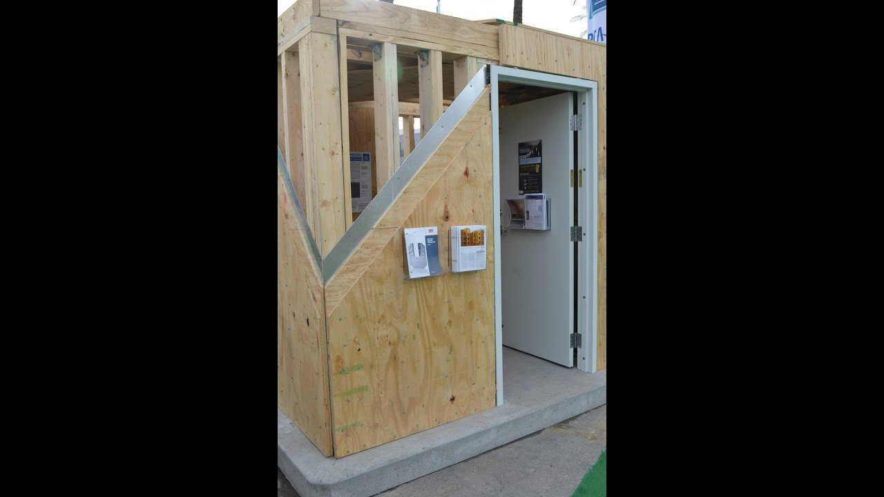 Best ideas about DIY Safe Rooms
. Save or Pin Wood Frame and Steel Sheathing Tornado Safe Room Now.