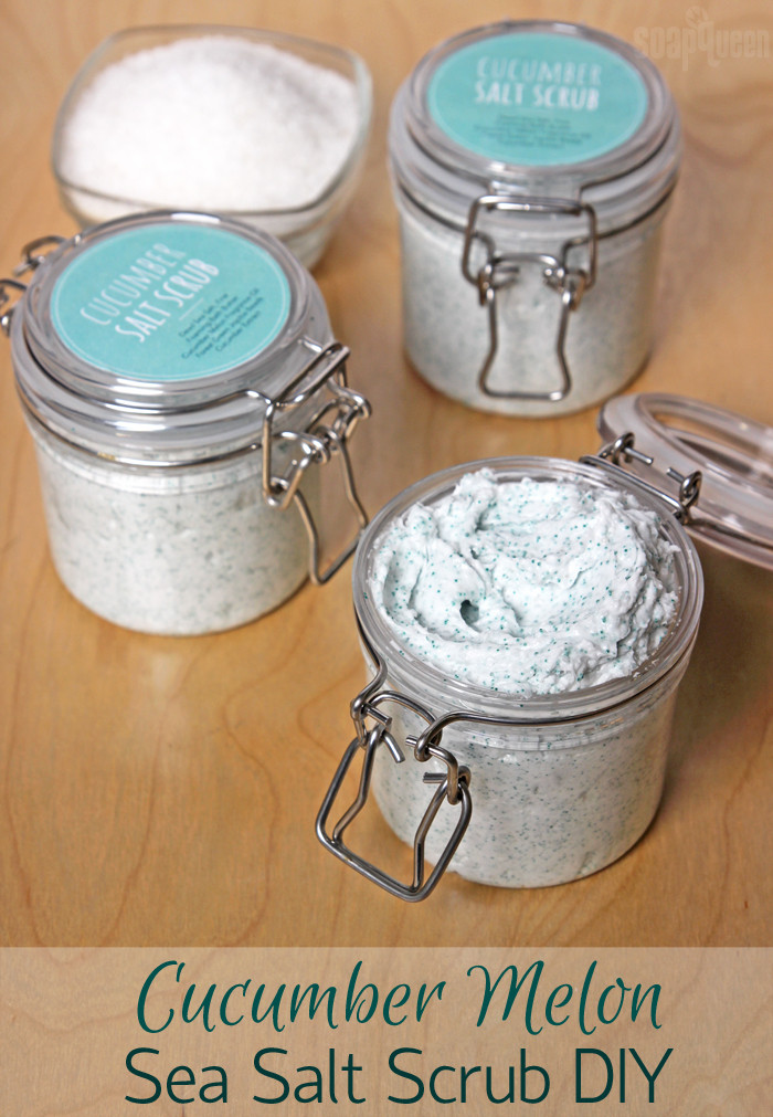Best ideas about DIY Salt Scrub
. Save or Pin Cucumber Melon Sea Salt Scrub DIY Soap Queen Now.