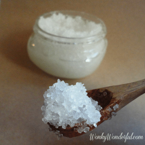 Best ideas about DIY Salt Scrub
. Save or Pin Homemade Coconut Salt Scrub WonkyWonderful Now.