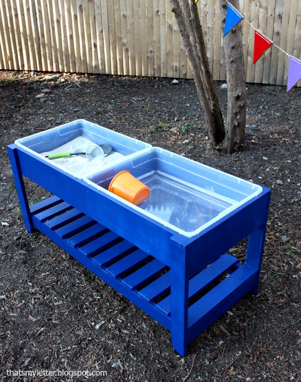 Best ideas about DIY Sand Table
. Save or Pin That s My Letter DIY Sand & Water Play Table Now.