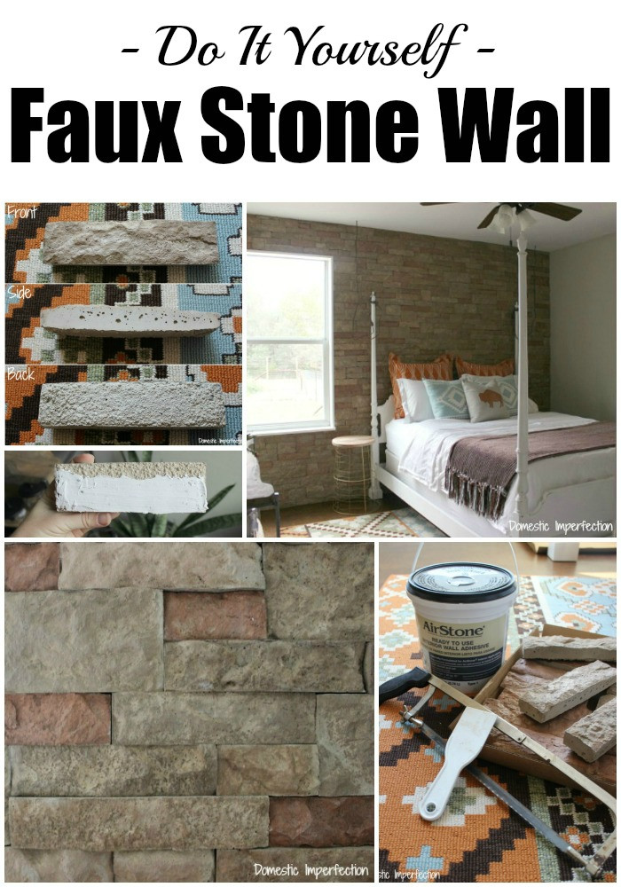 Best ideas about DIY Sandstone Wall
. Save or Pin DIY Faux Stone Wall aka the best thing ever Domestic Now.