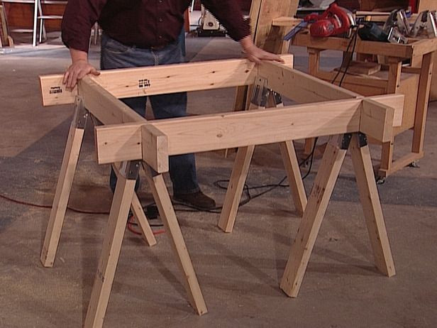 Best ideas about DIY Sawhorse Plans
. Save or Pin How to Make a Space Saving Sawhorse Worktable Now.