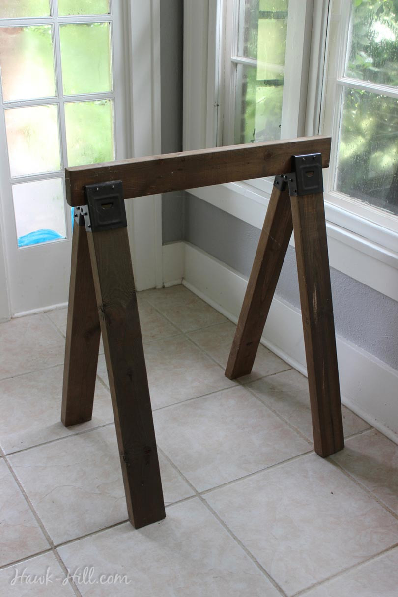 Best ideas about DIY Sawhorse Table
. Save or Pin Instructions for Building a Stylish DIY Sawhorse Table for Now.