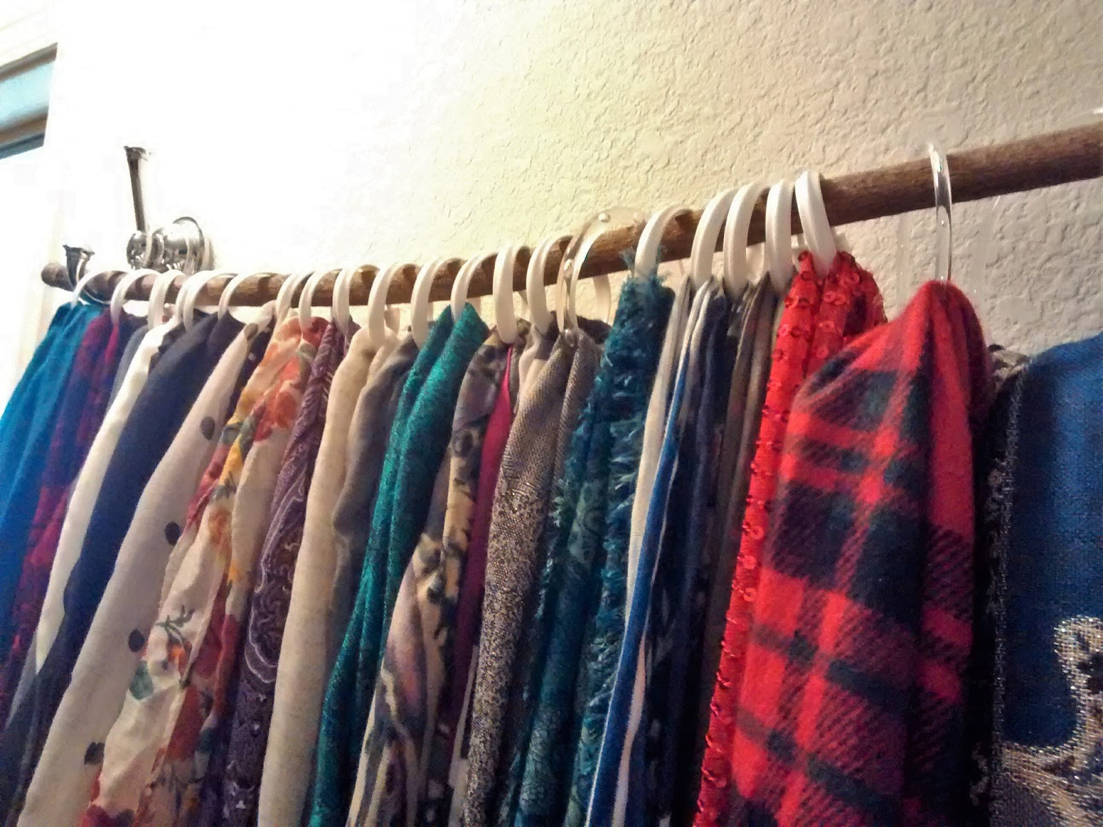 Best ideas about DIY Scarf Hanger
. Save or Pin Simply Wright DIY Scarf Organizer Hanger Now.