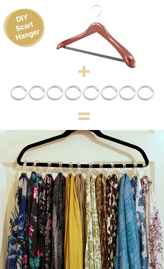 Best ideas about DIY Scarf Hanger
. Save or Pin The Queen of Everything Else DIY Scarf & Tank Top Hangers Now.