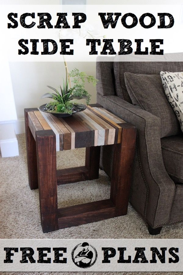 Best ideas about DIY Scrap Wood Projects
. Save or Pin Scrap Wood Side Table Free DIY Tutorial Now.